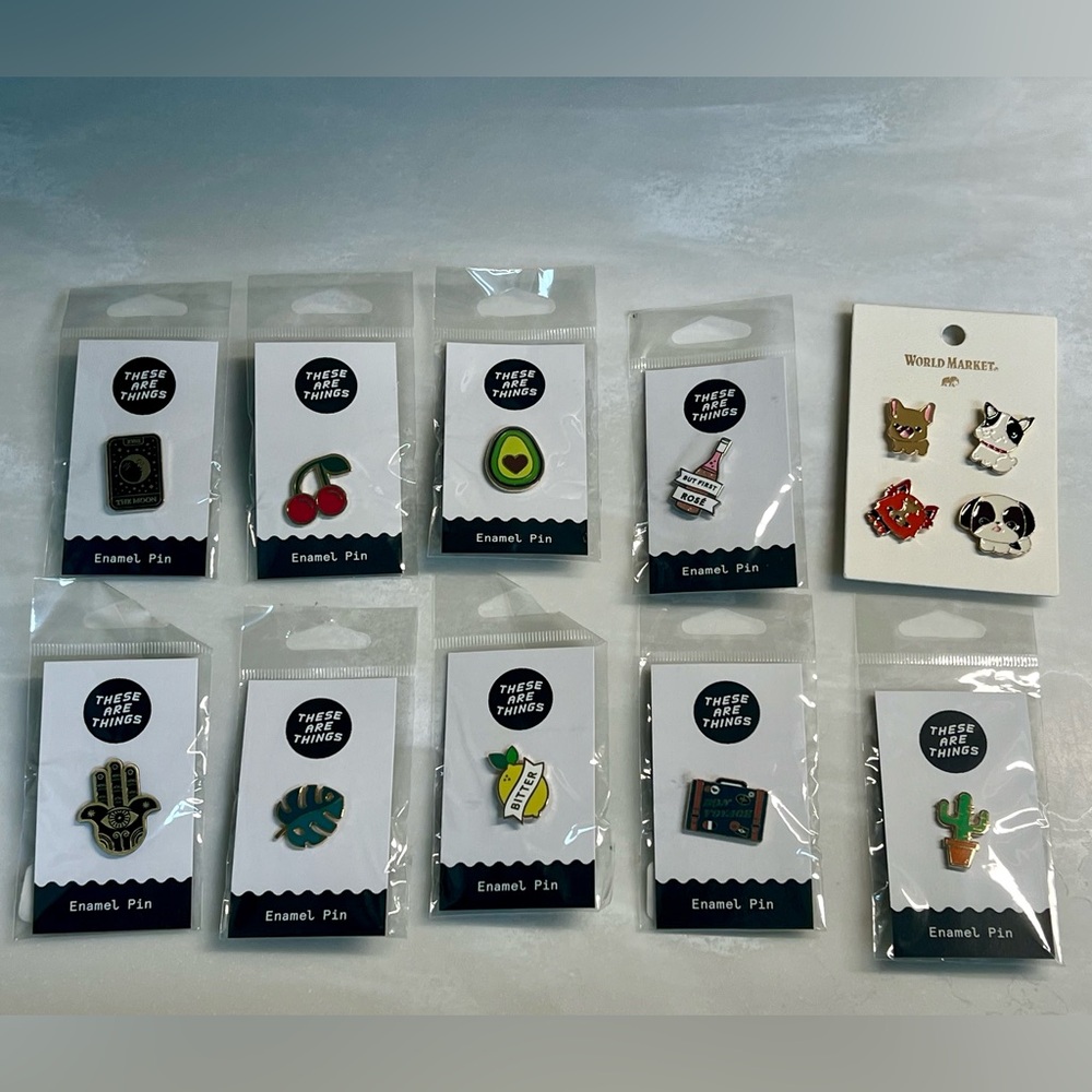 Trendy Enamel Pin Collection